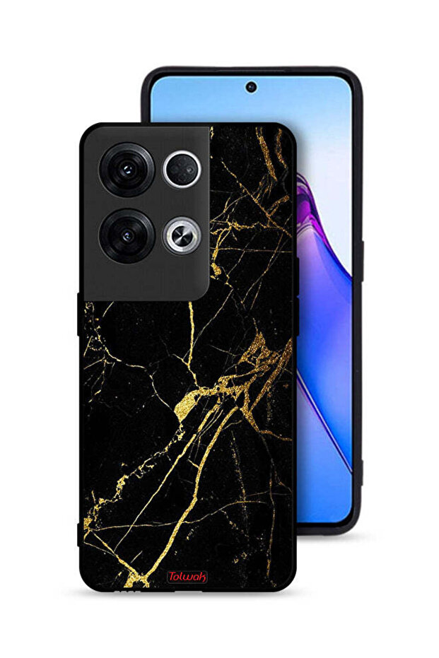 غطاء حماية لهاتف Oppo Reno8 Pro Plus 5G - رخامي متصدع