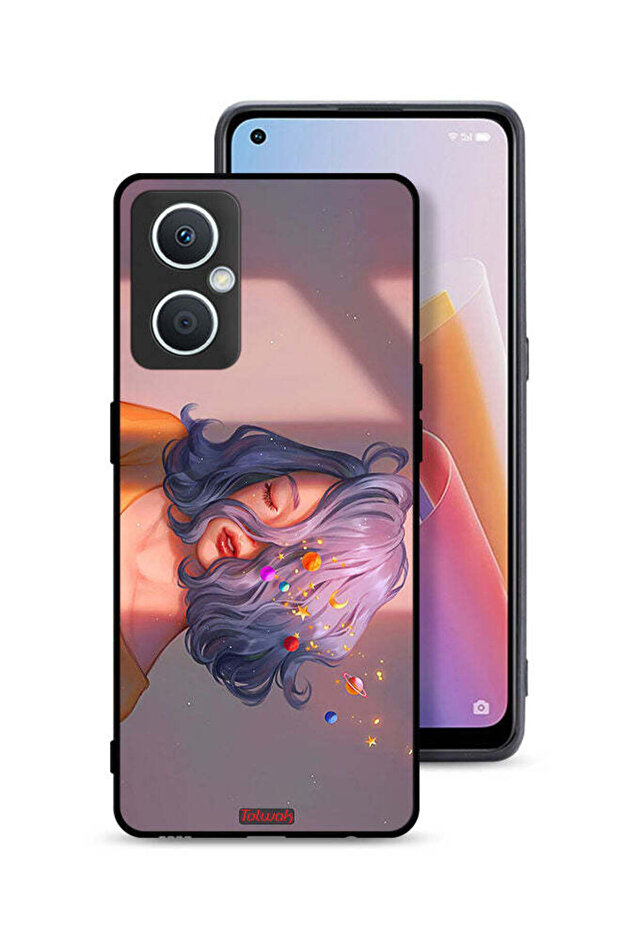 Oppo A96 5G (China) Protective Case Cover Girl And Space Art