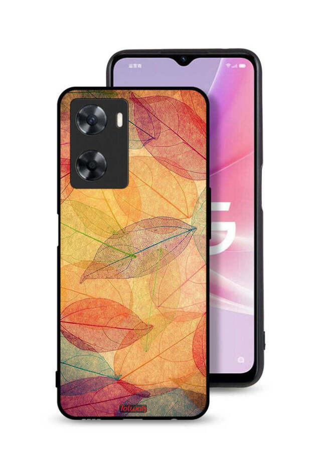Oppo A77s Protective Case Cover Leaves Abstract Digital Art
