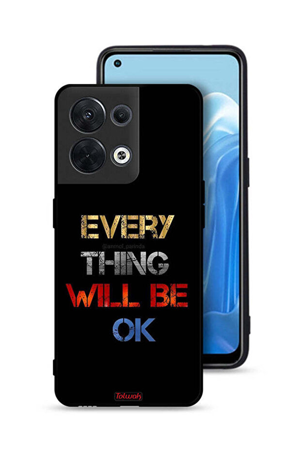 غطاء حماية لهاتف Oppo Reno8 5G كل شيء سيكون على ما يرام