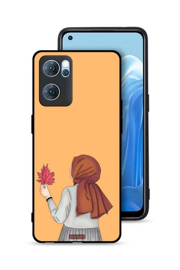 غطاء حماية لهاتف Oppo Reno7 5G يحمل ورقة شجر