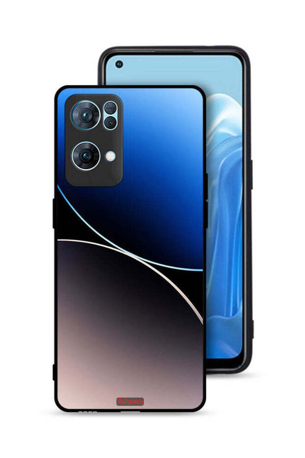 Oppo Reno7 Pro 5G Protective Case Cover Curve Lines Pattern - 1