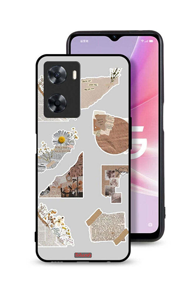 Oppo A77s Protective Case Cover Pieces Of Paper Stickers