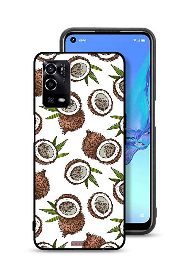 غطاء حماية لهاتف Oppo A55 4G بلون جوز الهند