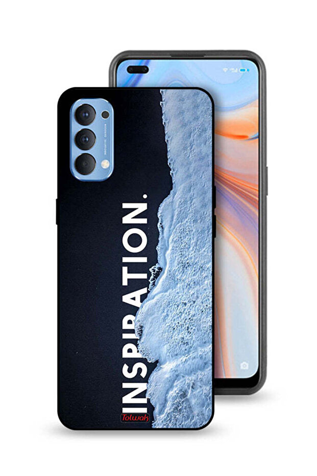 غطاء حماية لهاتف Oppo Reno4 4G بتصميم مستوحى من الطبيعة