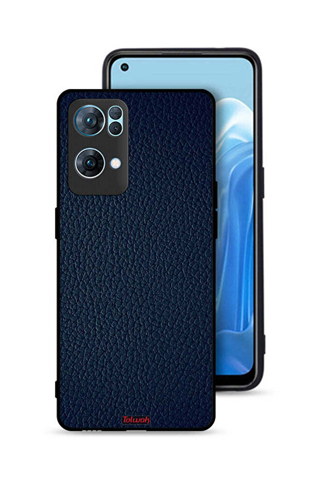 Oppo Reno7 Pro 5G Protective Case Cover Leather Pattern - 1
