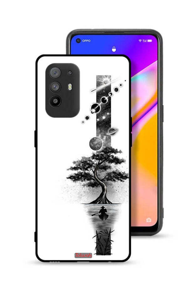 غطاء حماية Oppo A95 5G بتصميم فن الأرض والفضاء