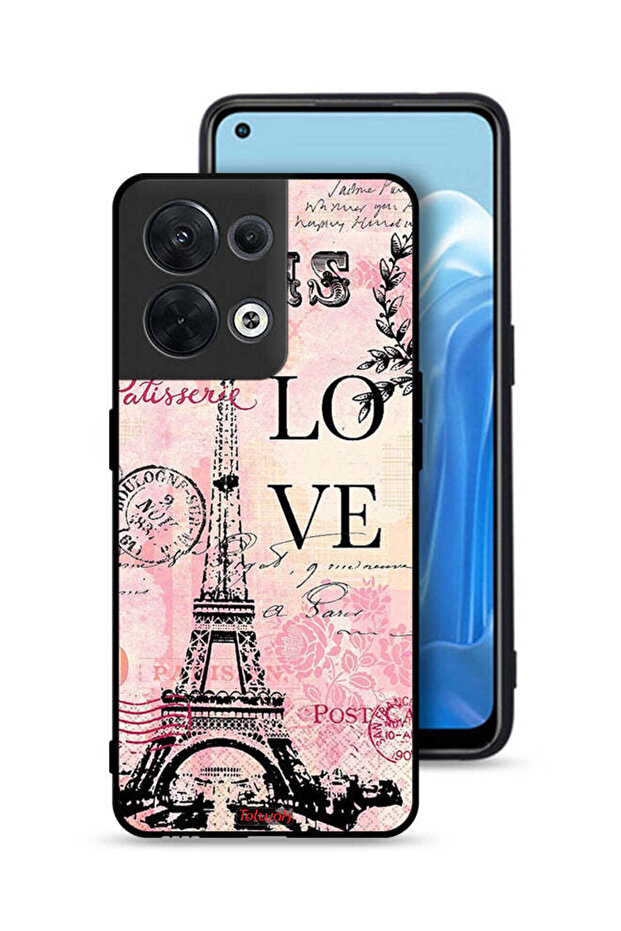 غطاء حماية Oppo Reno8 5G باريس لوف