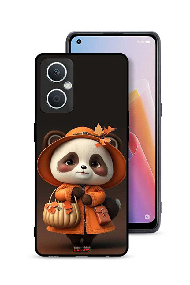غطاء حماية لهاتف Oppo A96 5G (الصين) بتصميم سيدة الباندا اللطيفة