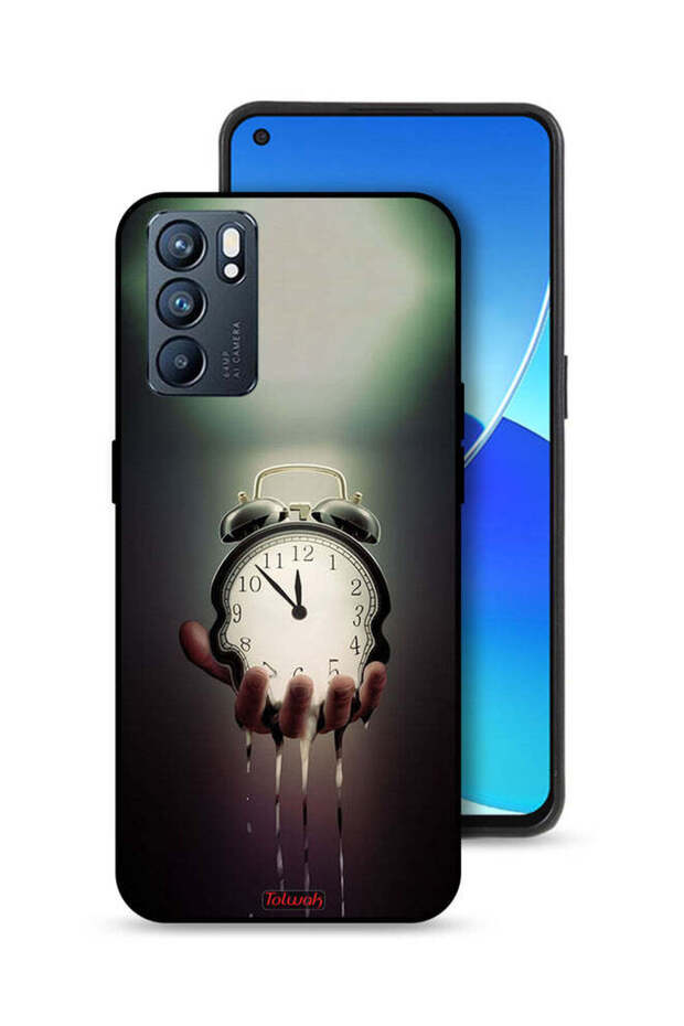 غطاء حماية على شكل ساعة لهاتف Oppo Reno6 5G