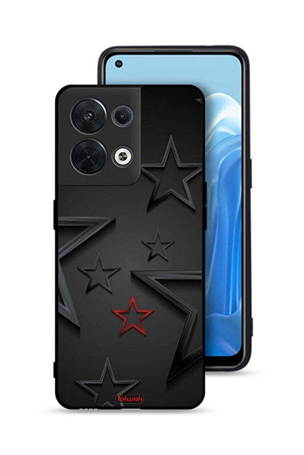 غطاء حماية بنقشة نجوم لهاتف Oppo Reno8 5G