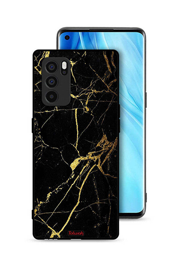 غطاء حماية لهاتف Oppo Reno6 Pro 5G - رخامي متصدع