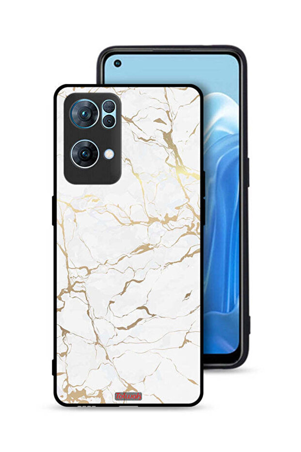 غطاء حماية لهاتف Oppo Reno7 Pro 5G بنمط رخامي