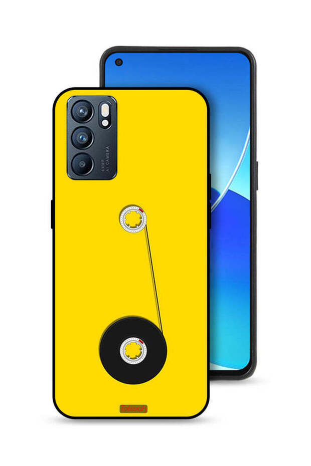 Oppo Reno6 5G Protective Case Cover Cassette Wheel Art