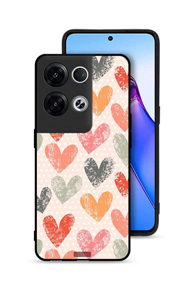 Oppo Reno8 Pro Plus 5G Protective Case Cover Hearts Art
