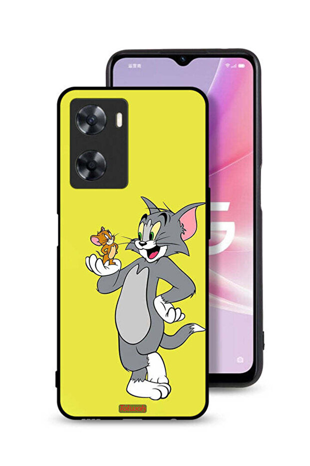 غطاء حماية لهاتف Oppo A57s بتصميم توم وجيري