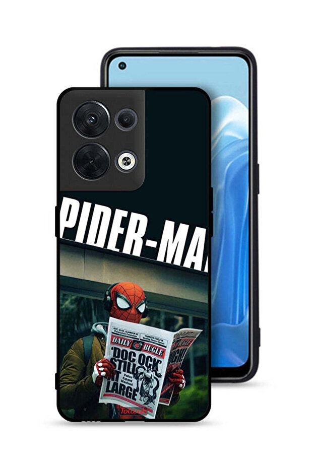 Oppo Reno8 5G Protective Case Cover Spiderman Reading Newspaper