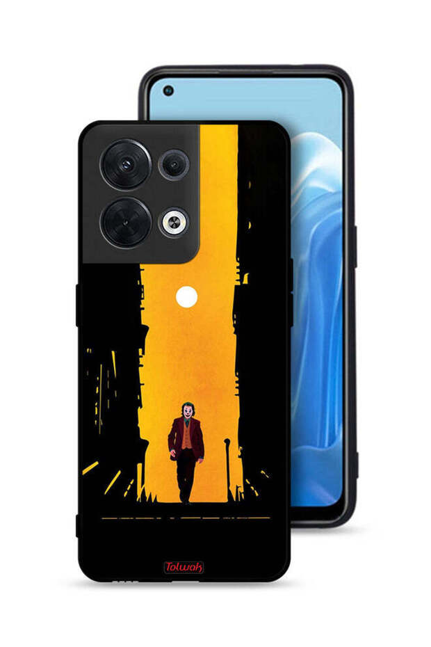 غطاء حماية لهاتف Oppo Reno8 5G بتصميم جوكر، عمل فني رقمي تجريدي