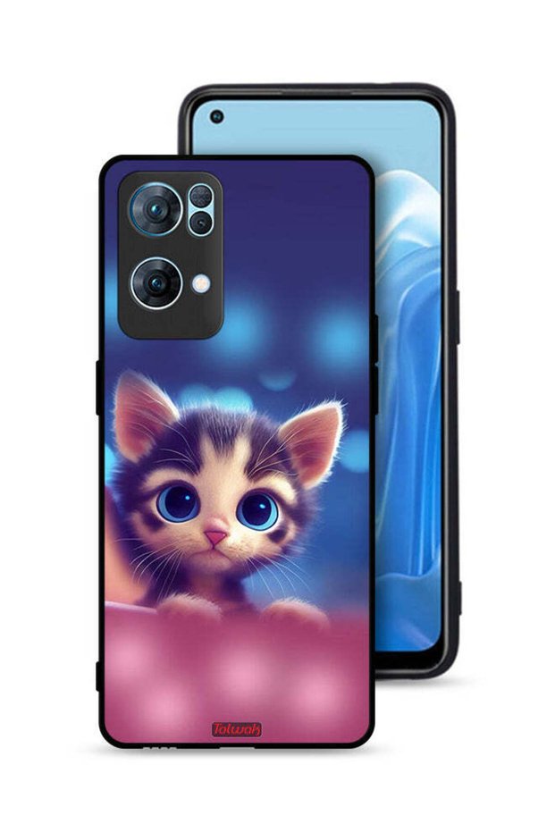 غطاء حماية لهاتف Oppo Reno7 Pro 5G - قطة صغيرة