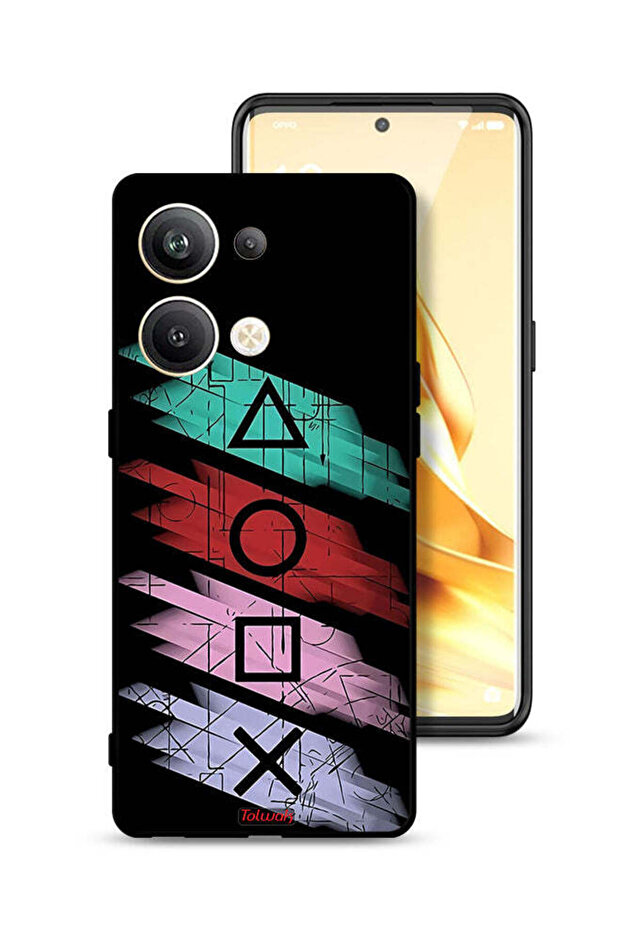 غطاء حماية لهاتف Oppo Reno9 Pro Plus 5G برسومات أيقونات لعبة الحبار