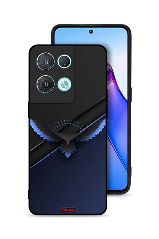 غطاء حماية Oppo Reno8 Pro 5G بتصميم نسر فني تجريدي رقمي