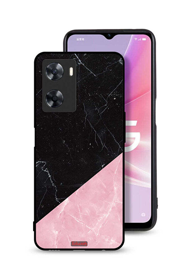 غطاء حماية لهاتف Oppo A57s بنمط رخامي - 1