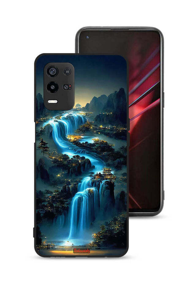 Oppo K9x Protective Case Cover Waterfall Art