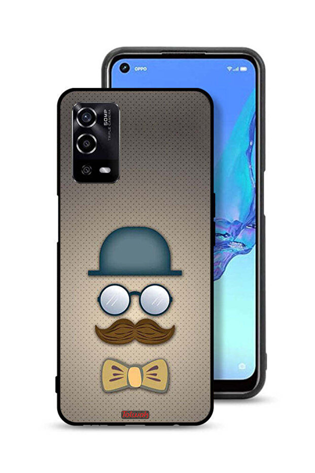 غطاء حماية لهاتف Oppo A55 4G برسومات رأس الرجل