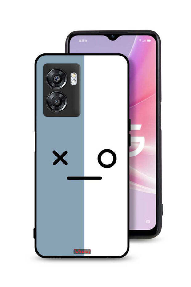 Oppo A57 5G Protective Case Cover Face Icons