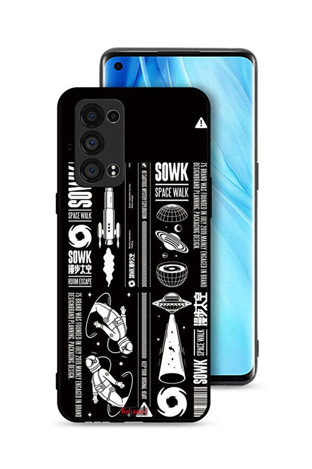 غطاء حماية لهاتف Oppo Reno6 Pro Plus 5G ملصق Sowk Space Walk