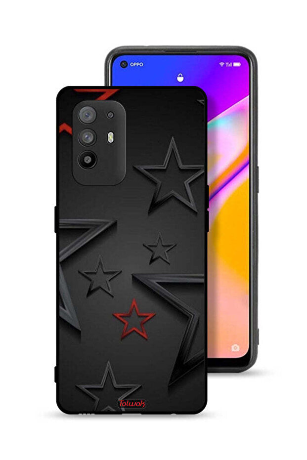 غطاء حماية بنقشة نجوم لهاتف Oppo A95 5G