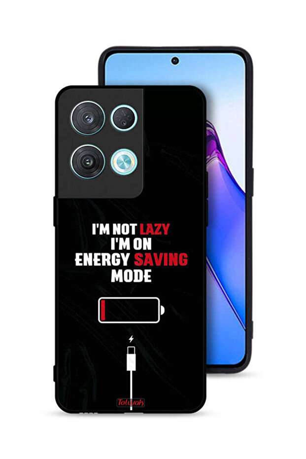 Oppo Reno8 Pro 5G Protective Case Cover I Am Not Lazy I Am On Energy Saving Mode