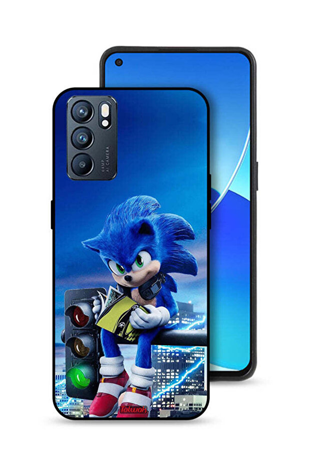 غطاء حماية لهاتف Oppo Reno6 5G بقراءة صوتية