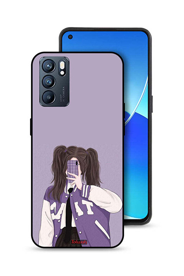 غطاء حماية لهاتف Oppo Reno6 5G لالتقاط صور سيلفي