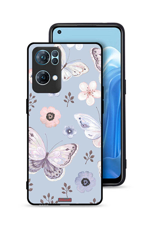Oppo Reno7 Pro 5G Protective Case Cover Butterflies And Flowers