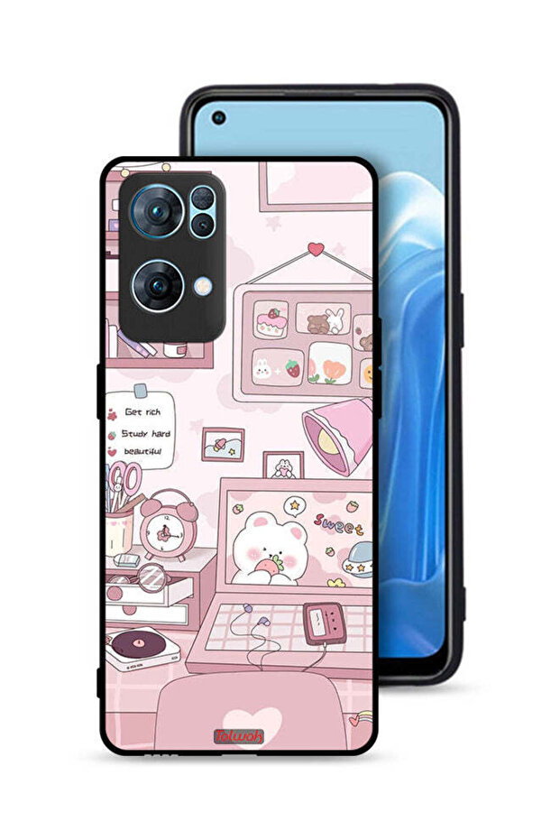 Oppo Reno7 Pro 5G Protective Case Cover Get Rich Study Hard