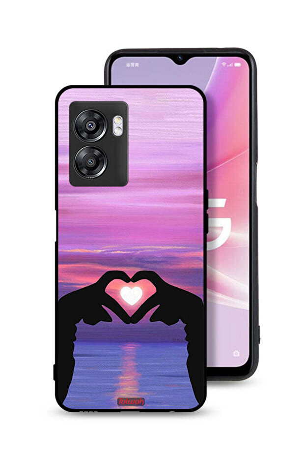 Oppo A57 5G Protective Case Cover Heart Moon
