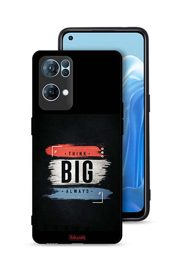 غطاء حماية لهاتف Oppo Reno7 Pro 5G - فكر دائمًا بشكل كبير