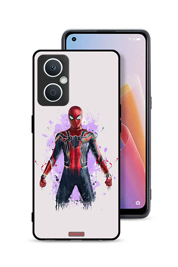 غطاء حماية لهاتف Oppo A96 5G (الصين) بتصميم العنكبوت الحديدي