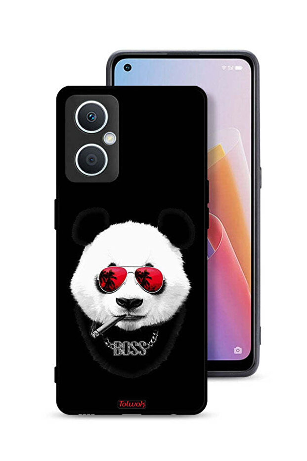 غطاء حماية لهاتف Oppo A96 5G (الصين) بتصميم Boss Panda