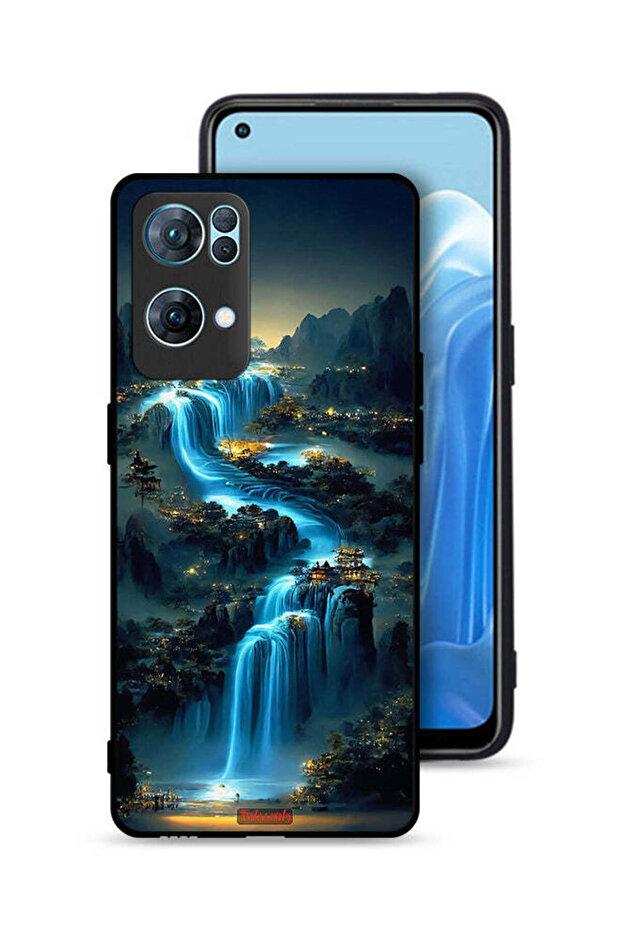 Oppo Reno7 Pro 5G Protective Case Cover Waterfall Art