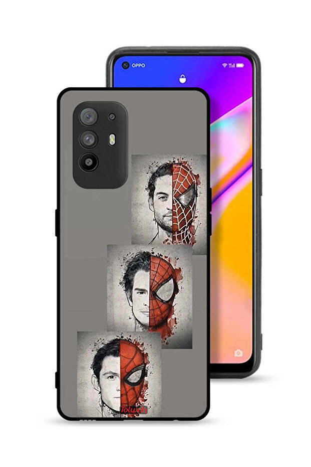 غطاء حماية لهاتف Oppo A95 5G برسومات سبايدر مان