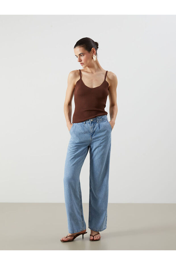 Sparkling Choices from Shining Store Women's Wide Leg Jean Pants