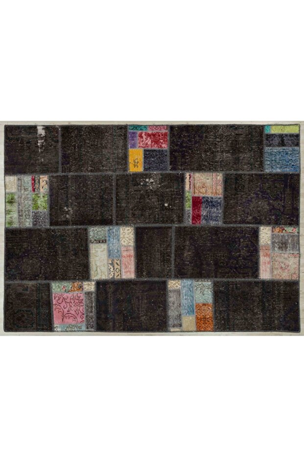 Doğal El Dokuma Patchwork Halı