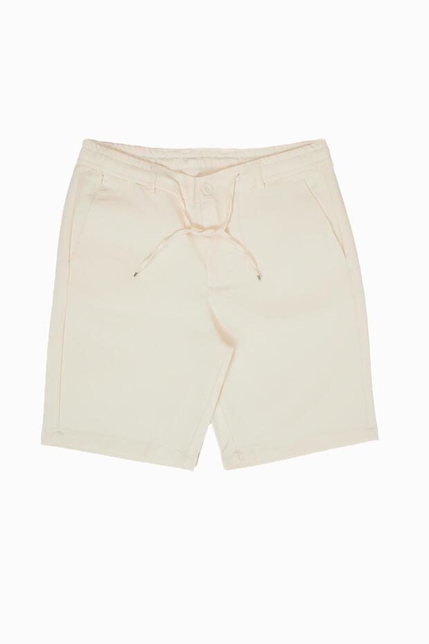 Men's White Cream 2025 Jogger Shorts