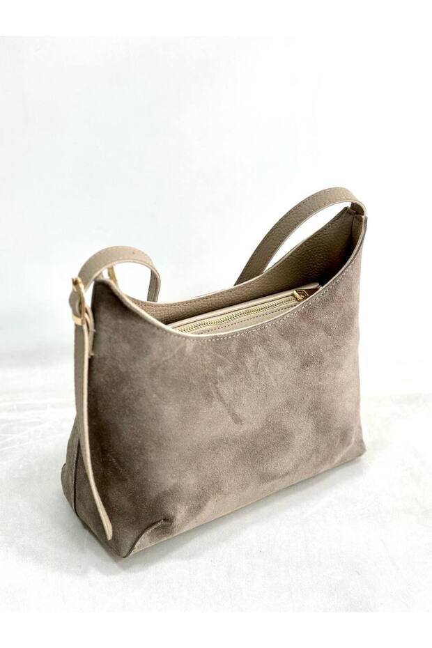 Suede Leather Bag Women Shoulder Handbag