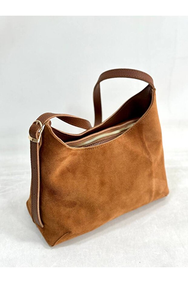 Suede Leather Bag Women Shoulder Handbag