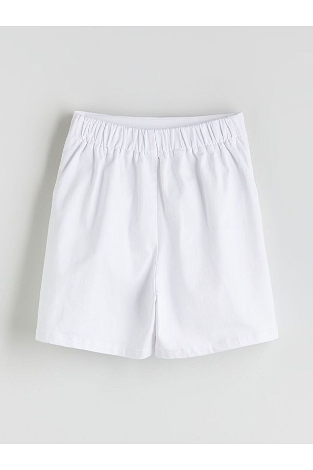 LCW Comfort Beli Lastikli Kadın Jean Şort Etek - 6
