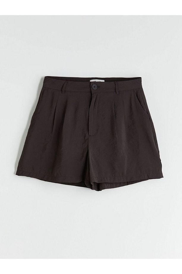 LCW Vision Loose Fit Modal Karışımlı Kadın Pileli Şort - 5