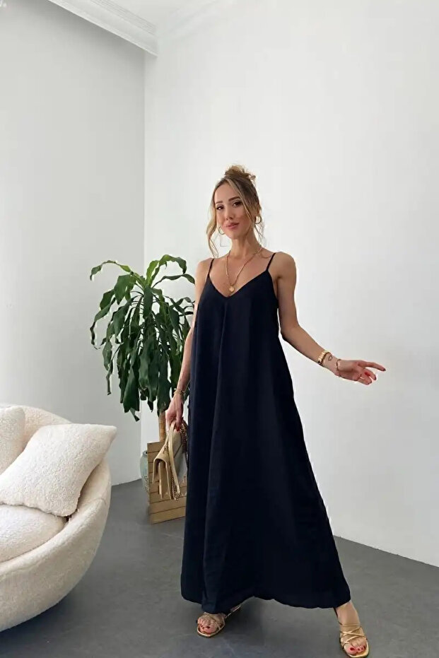 Γυναικείο μαύρο oversize κόψιμο - 2